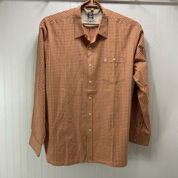 Mens TIMBERLAND long sleeve plaid shirt - Picture 1 of 4